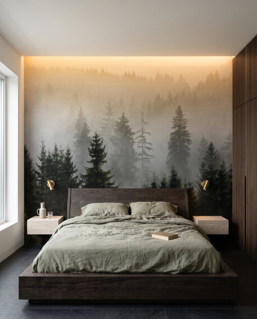 Forest at Dawn in an interior