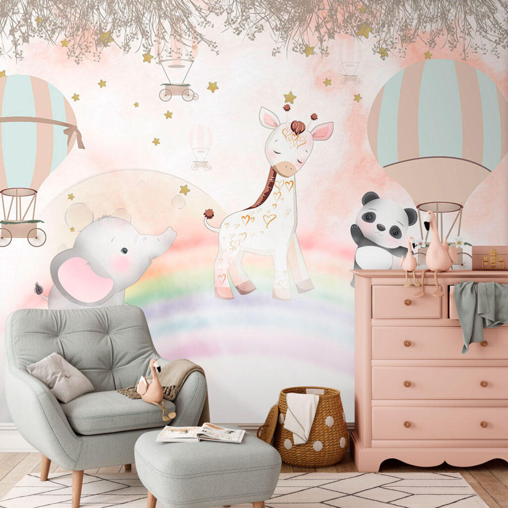 Safari friends and rainbow — interior 2