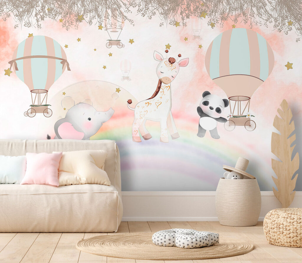 Safari friends and rainbow — interior 1