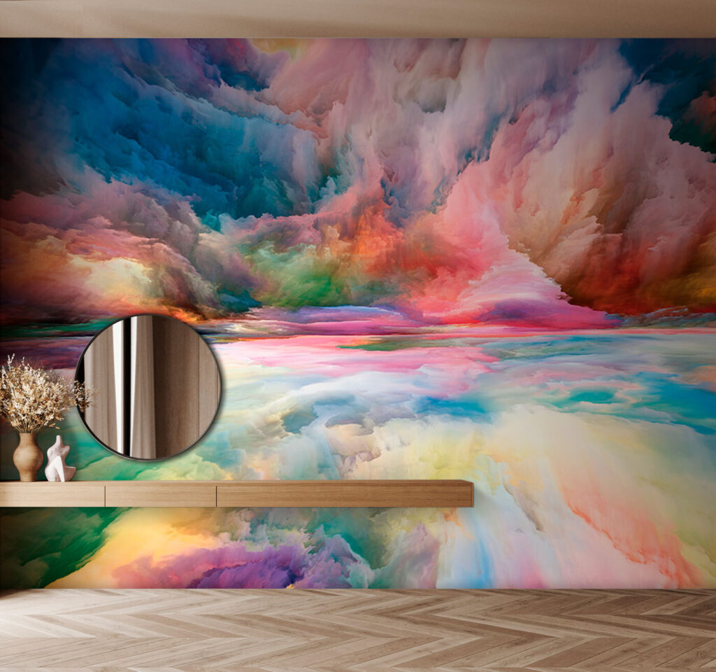 Colourful clouds and reflections — interior 1