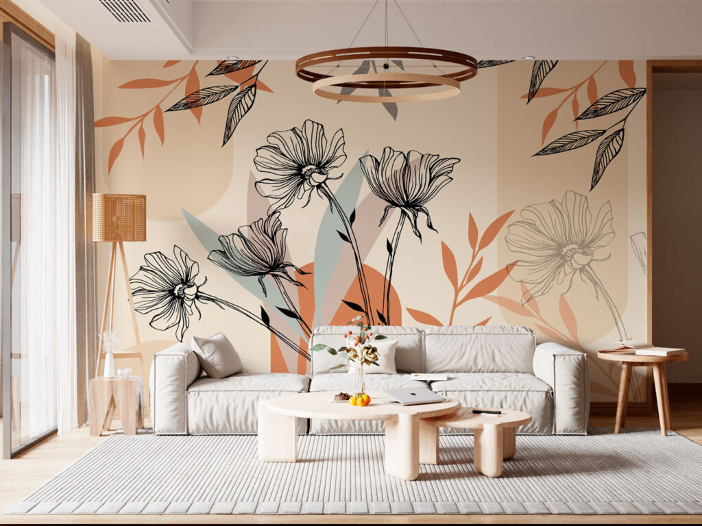 Flower lines, earthy shapes — interior 2