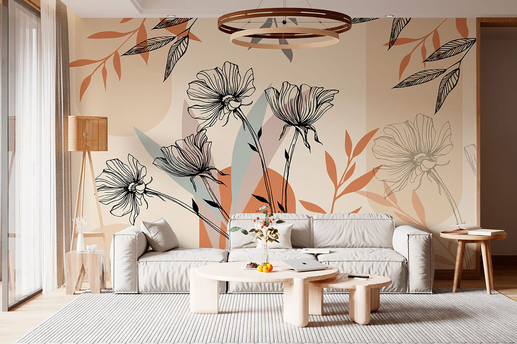 Flower lines, earthy shapes — interior 5