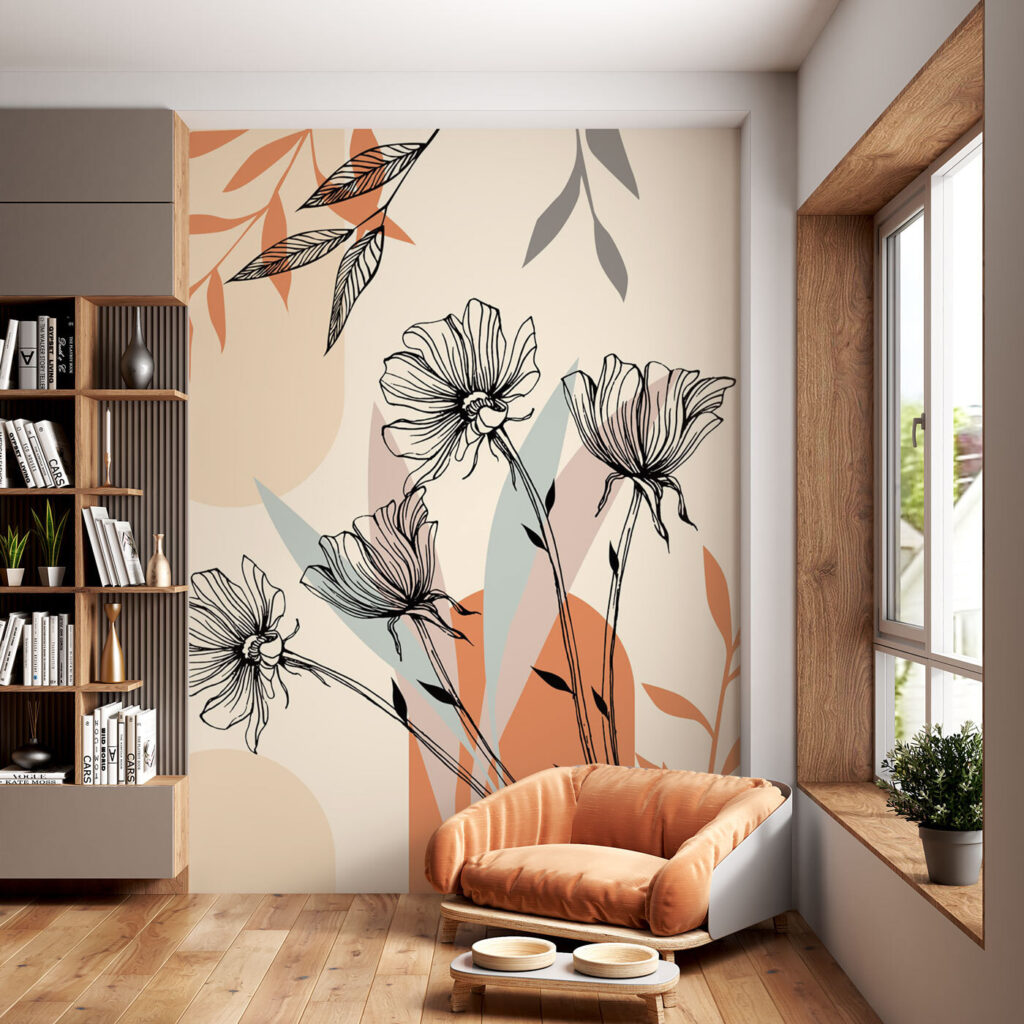 Flower lines, earthy shapes — interior 3