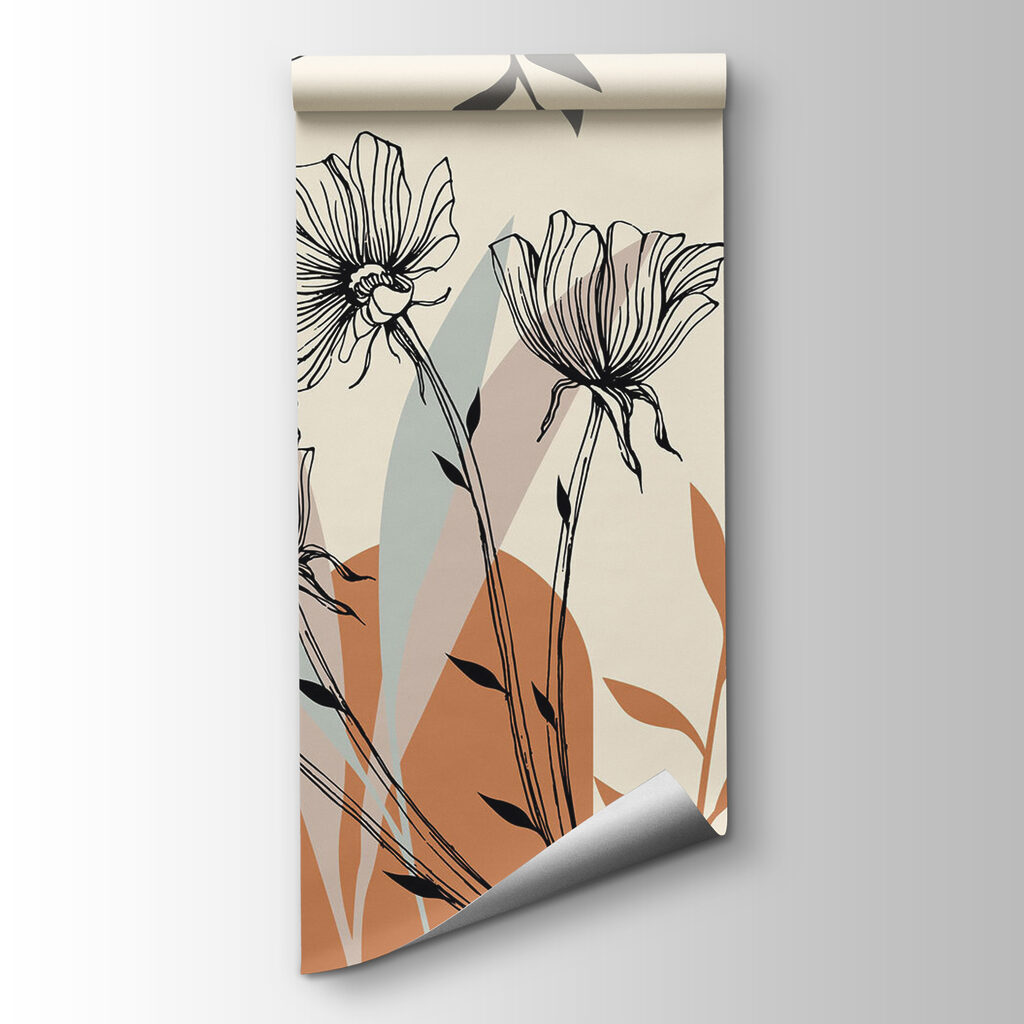 Flower lines, earthy shapes — product view