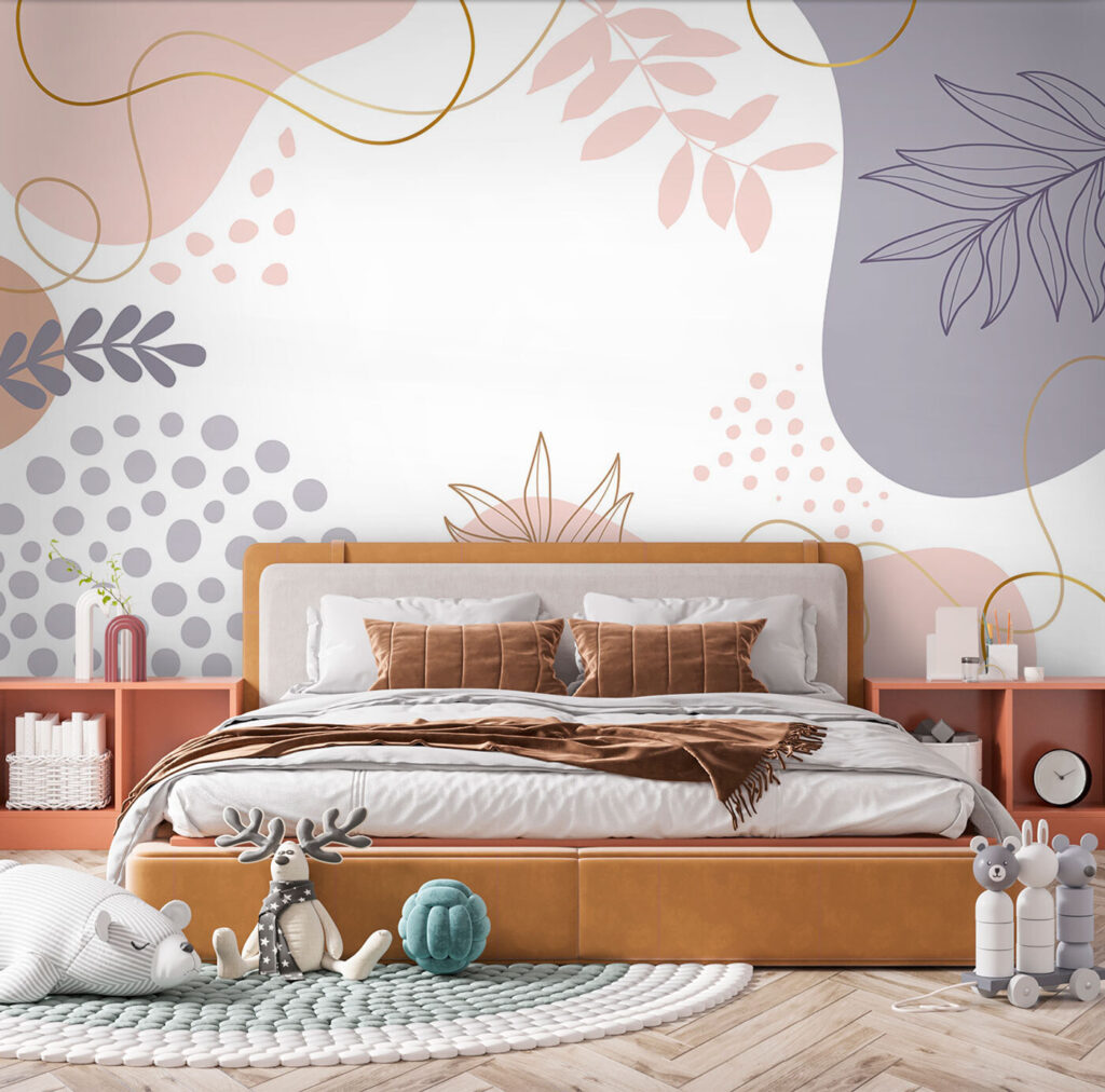 Pastel shapes, open space — interior 2