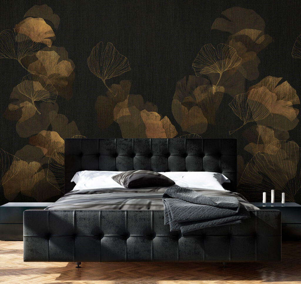 Gold leaves in darkness — interior 2