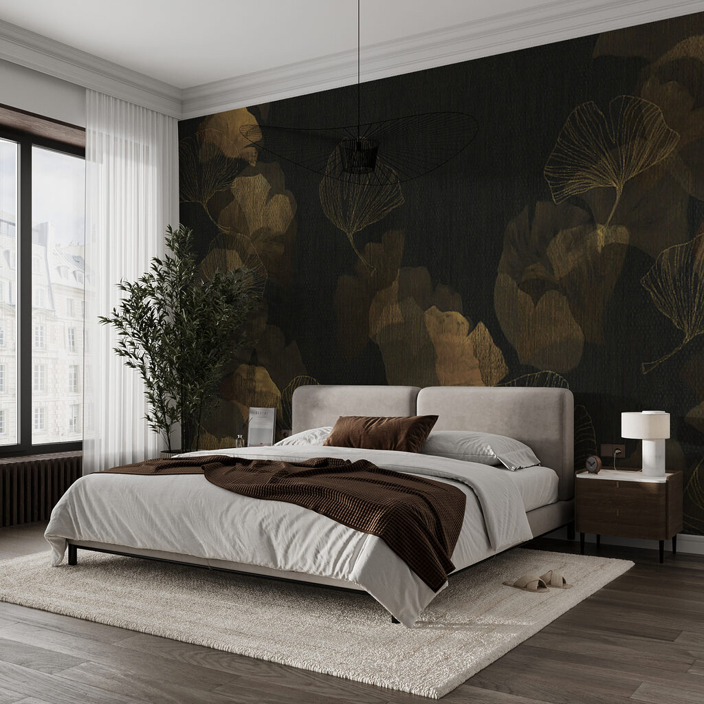 Gold leaves in darkness — interior 3