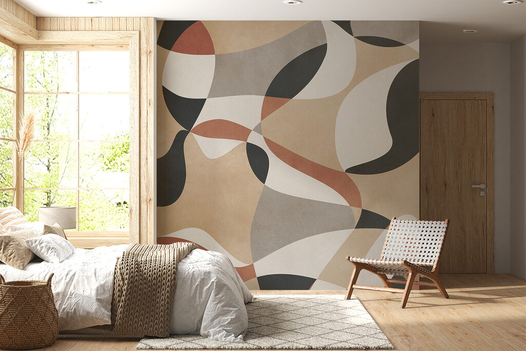 Round colour shapes merge — interior 3