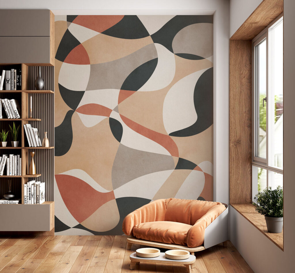 Round colour shapes merge — interior 2