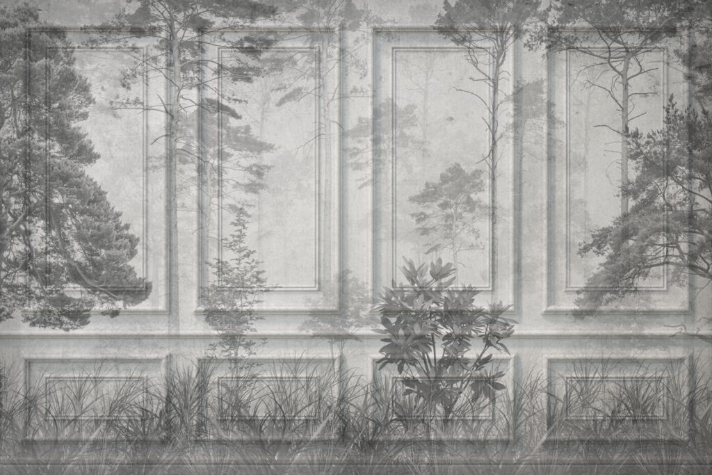 Forest on wall panels — full design