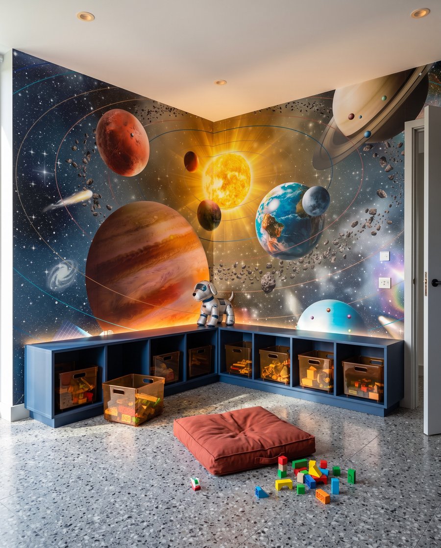 Solar System Journey in an interior