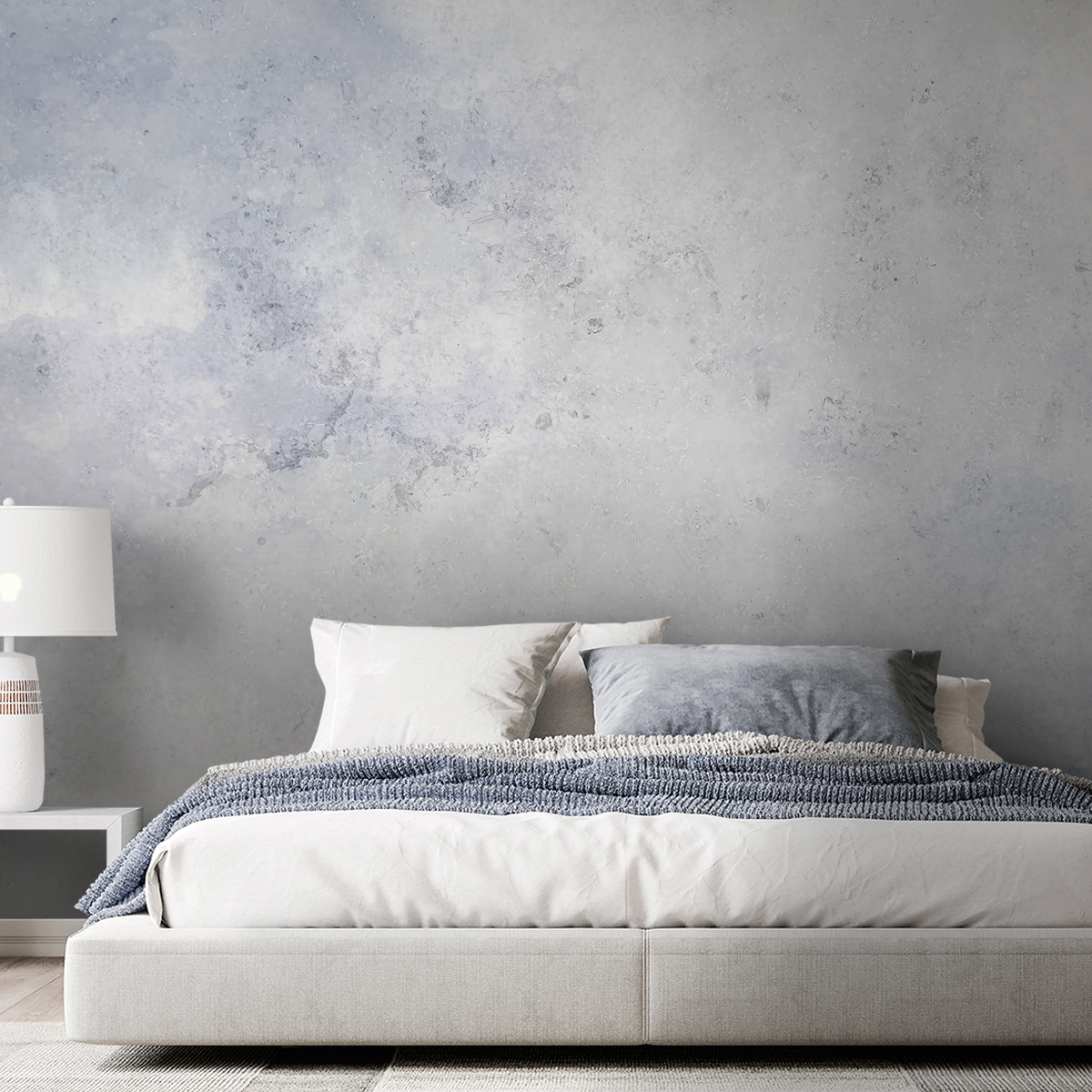 Light blue paint mist — interior 1