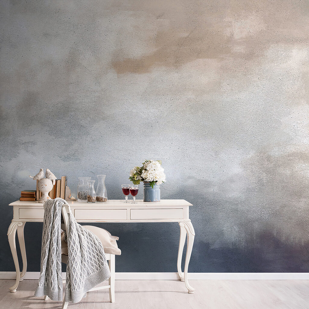 Blue-grey paint, pastel mist — interior 4