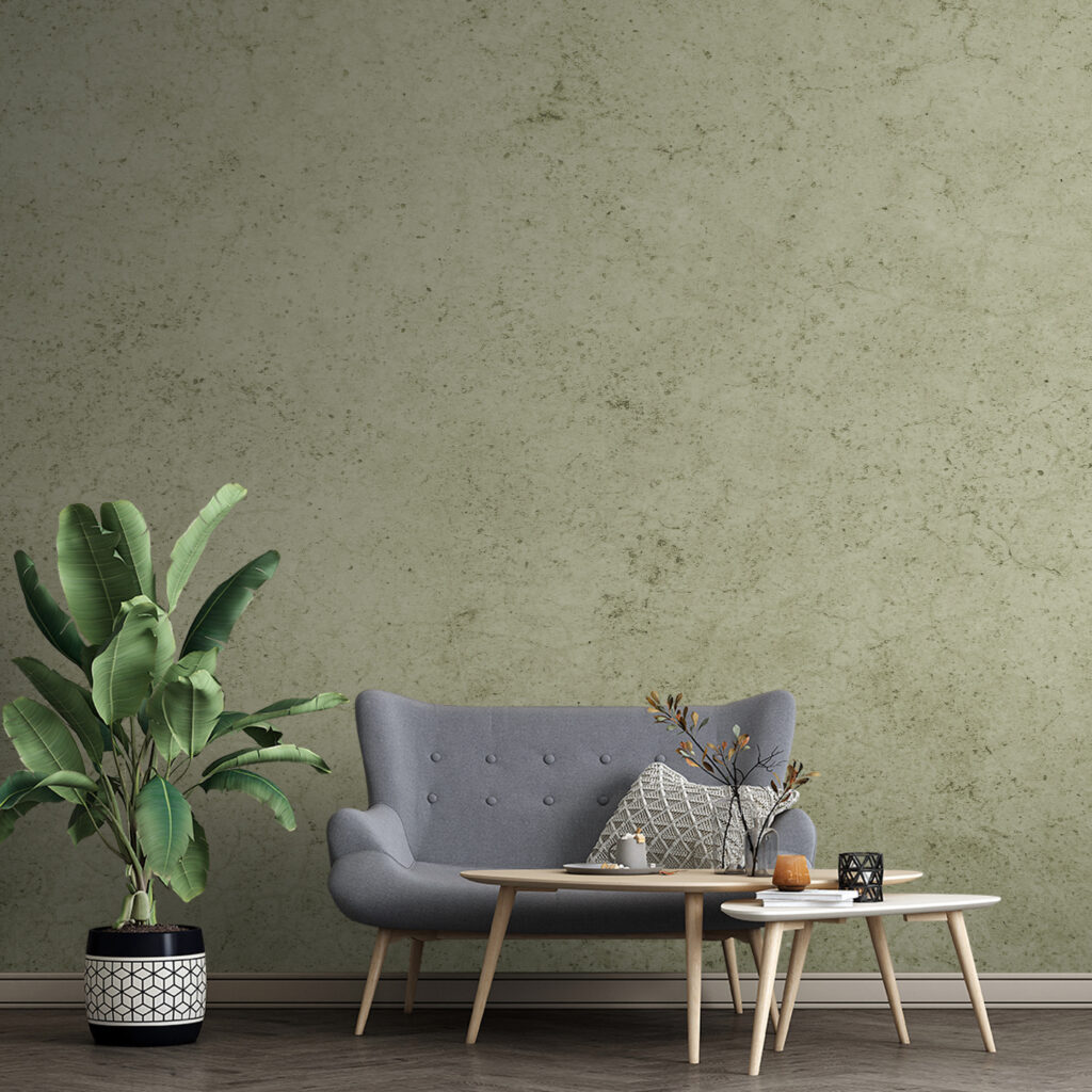 Light green plaster effect — interior 2