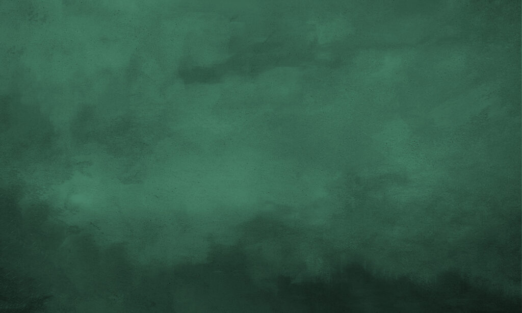 Deep green paint mist — full design