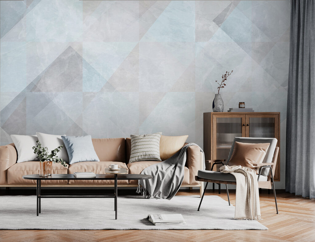 Blue geometry in layers — interior 4