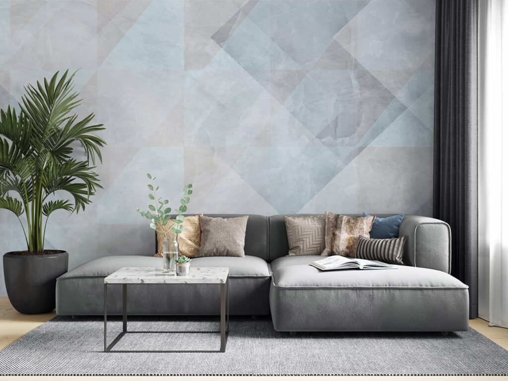 Blue geometry in layers — interior 5