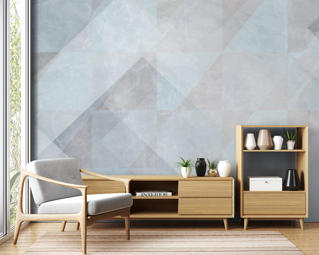 Blue geometry in layers — interior 6