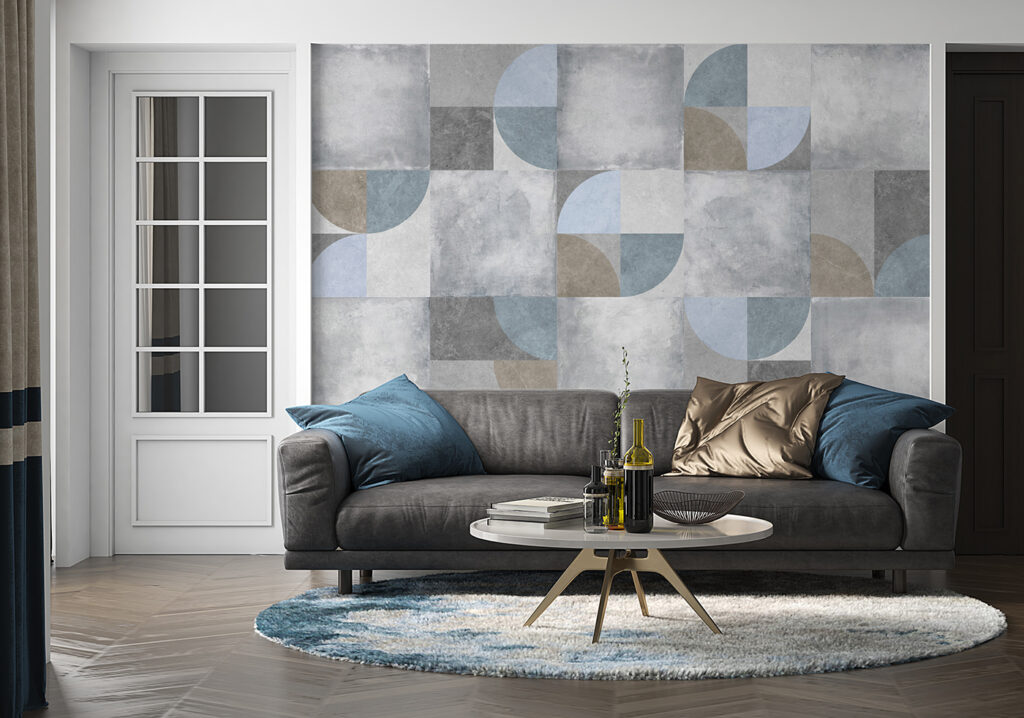 Quarter circles on tiles — interior 6