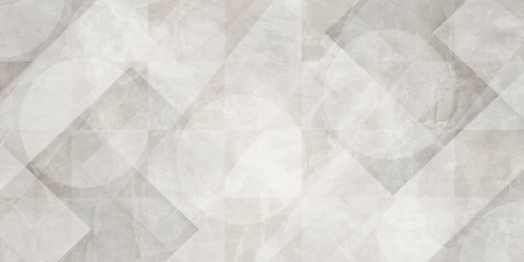 Overlapping grey shapes — full design