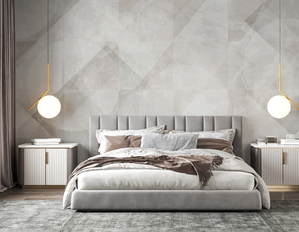 Overlapping grey shapes — interior 2