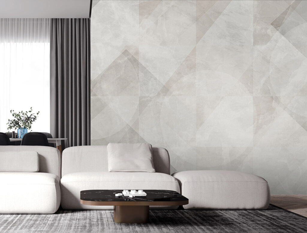 Overlapping grey shapes — interior 1