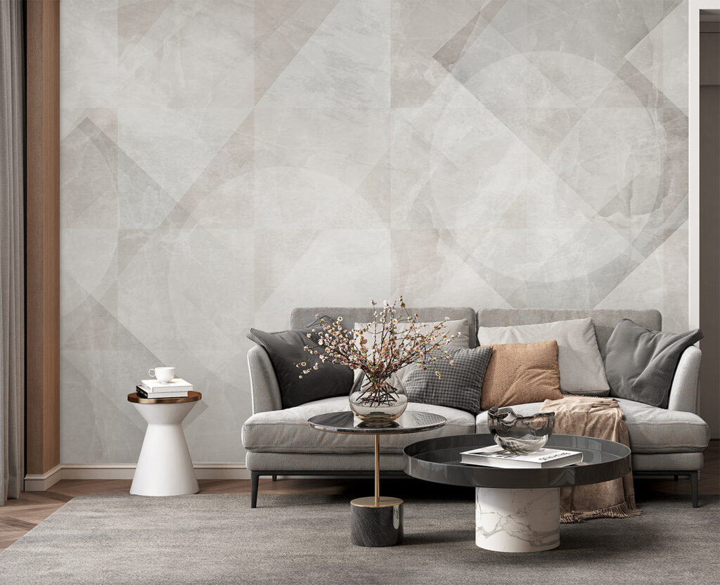 Overlapping grey shapes — interior 3