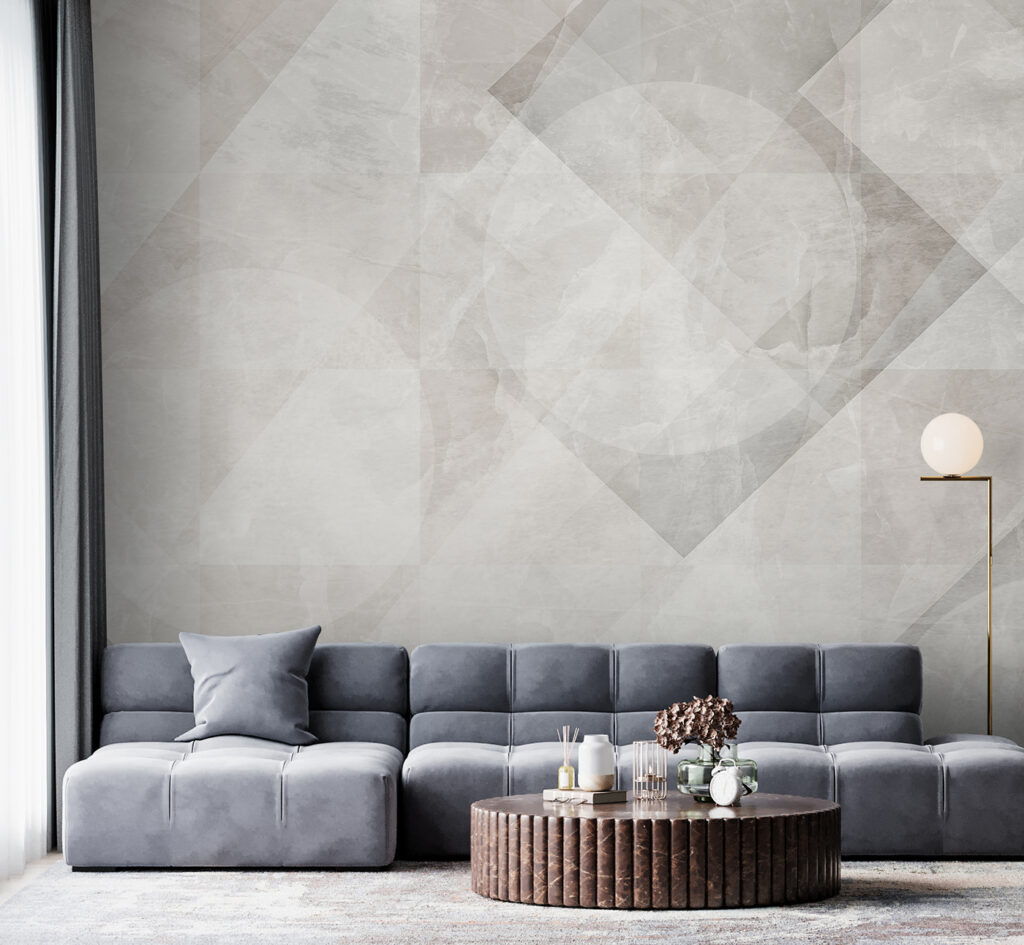 Overlapping grey shapes — interior 5