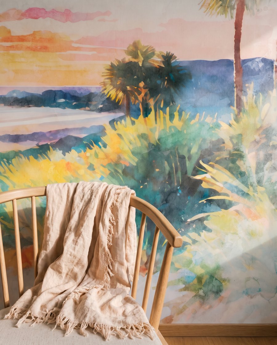 Beach House Evening — detail