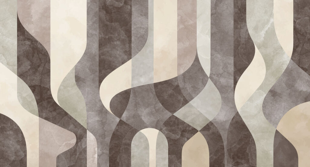 Ribbons weaving together — full design