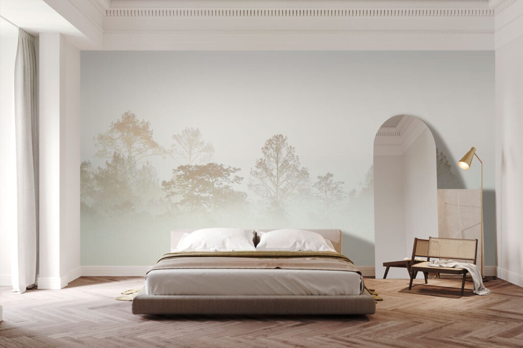Trees Beyond the Mist in an interior
