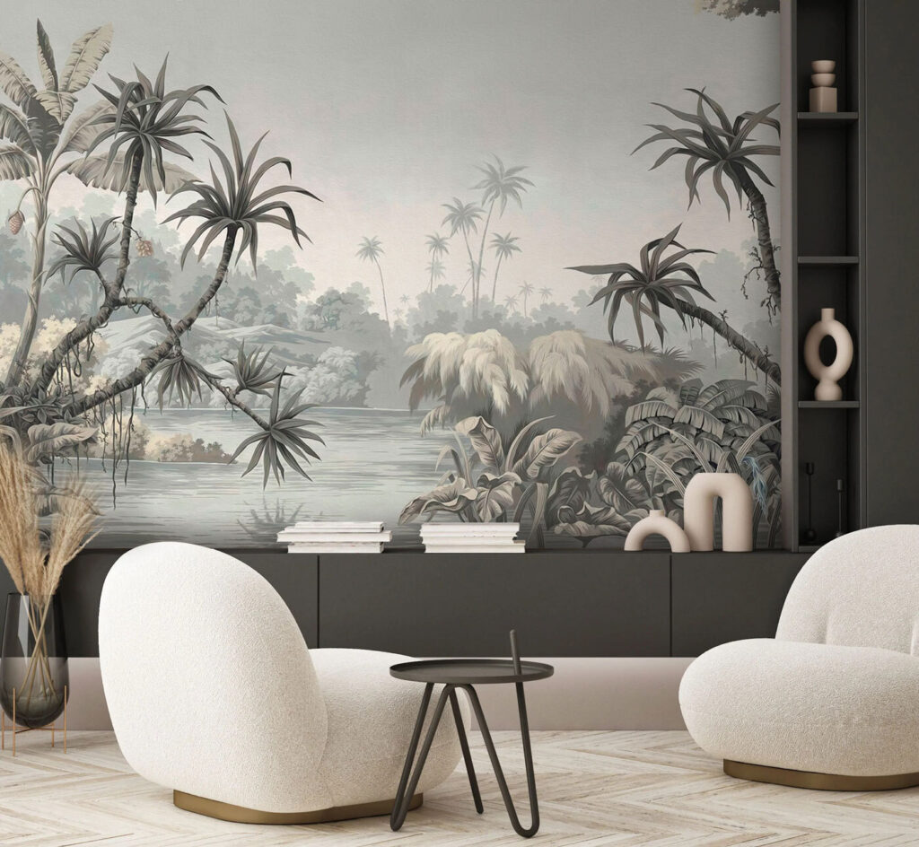 Palms by the water — interior 1