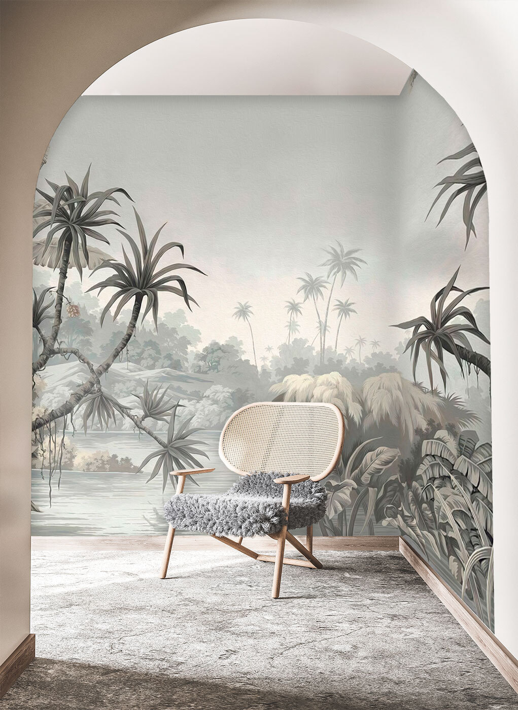 Palms by the water — interior 2