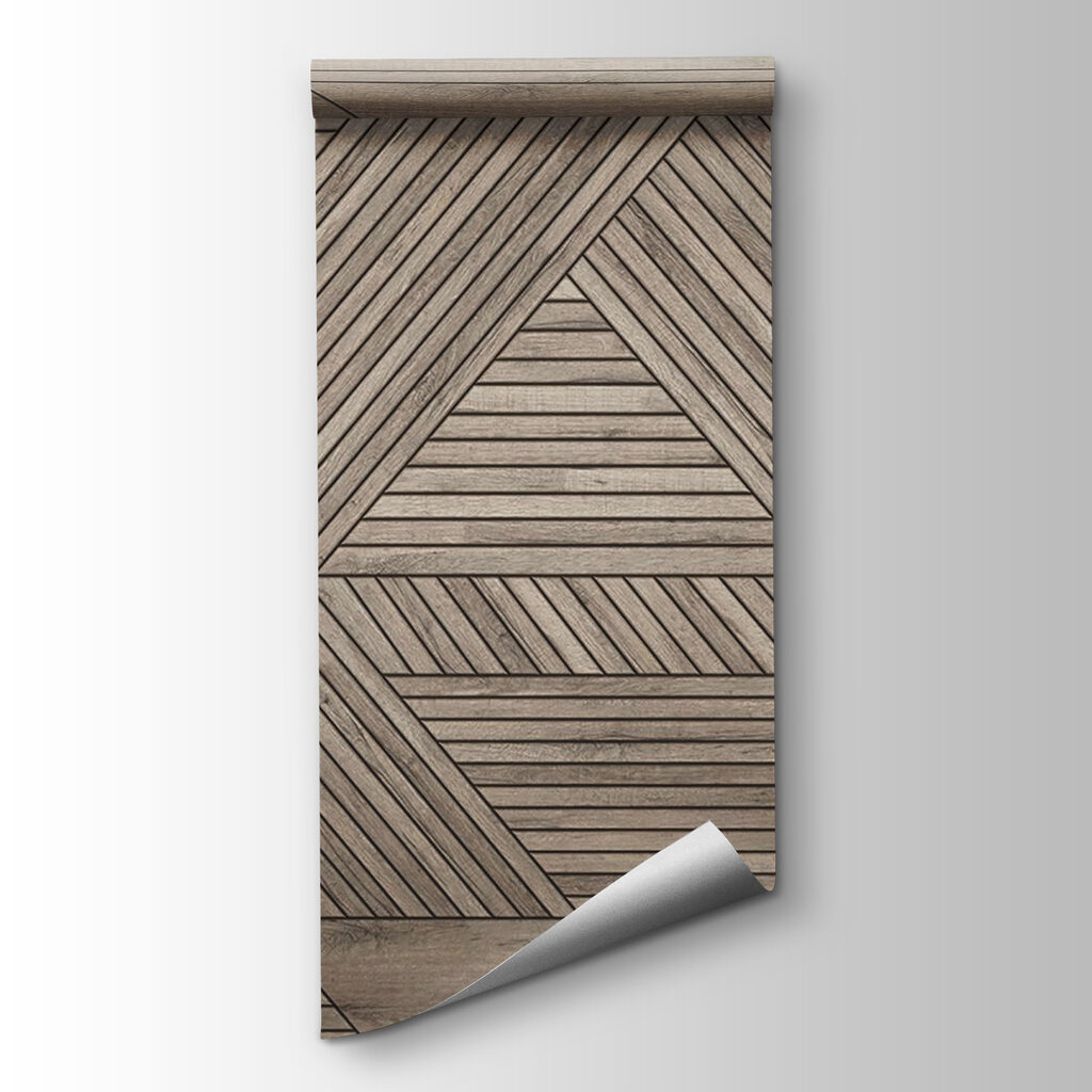 Geometric wooden slats — product view