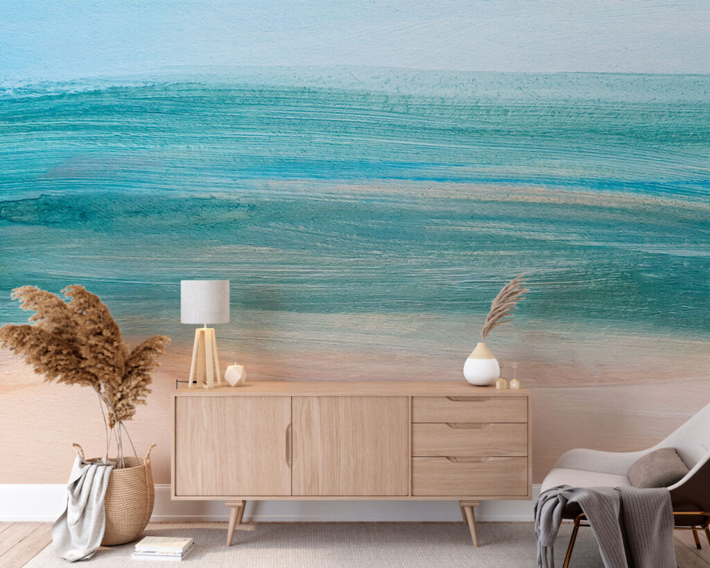 Turquoise sea over sand — interior 2