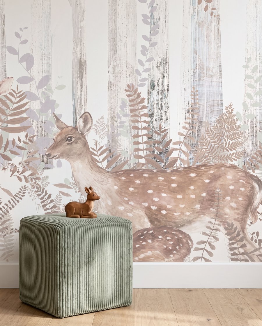 Deer in the Clearing — detail