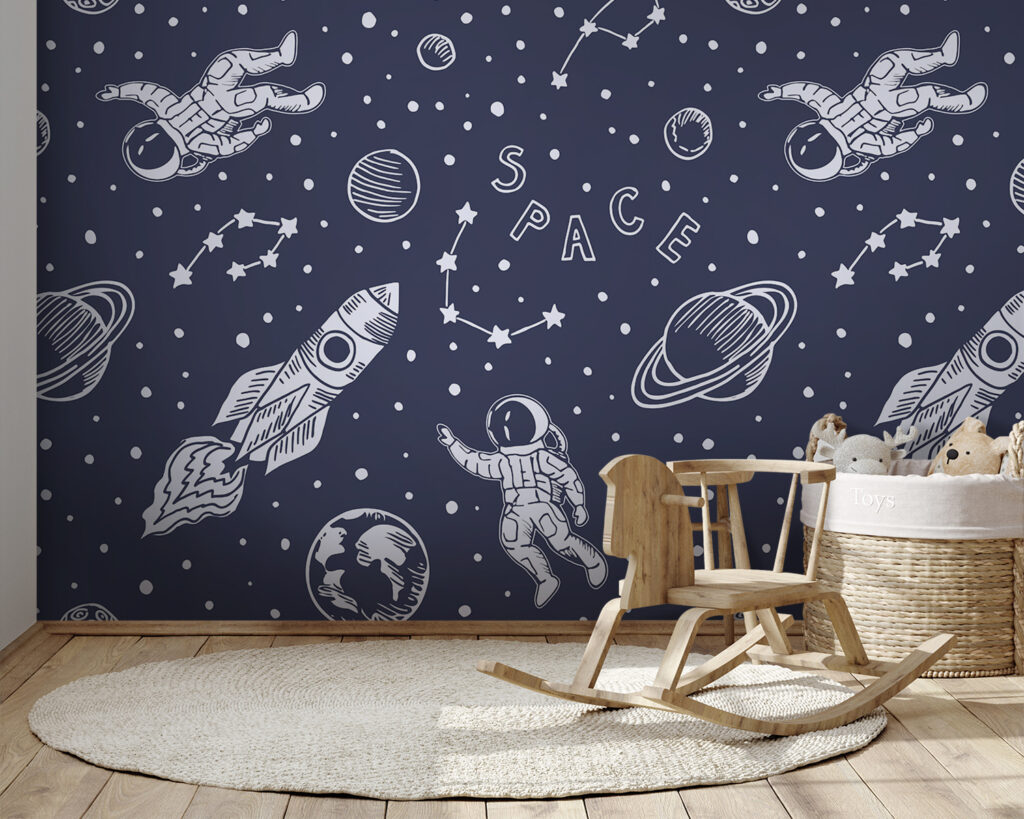 Space adventure in white — interior 1