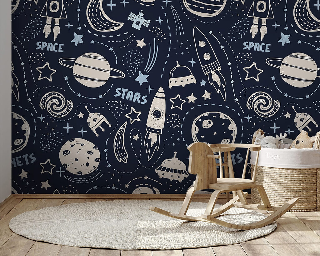 Rockets among planet doodles — interior 2