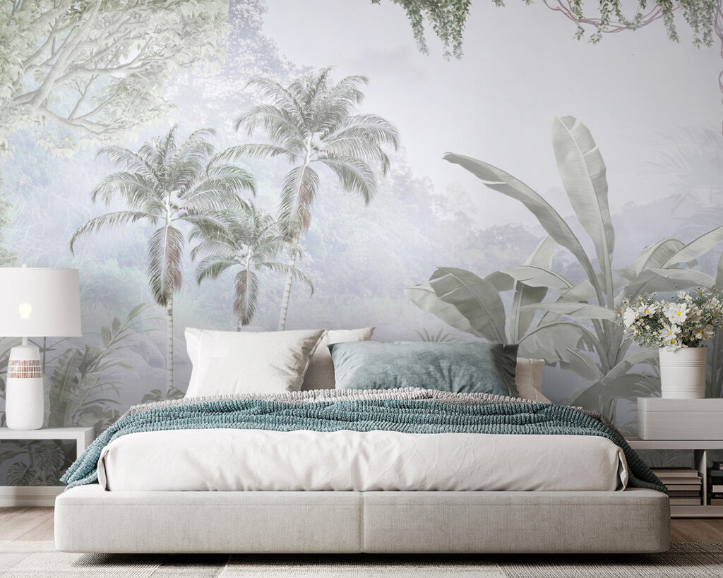 Pale tropical leaves — interior 3