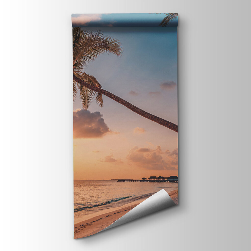 Palm beach, golden light — product view