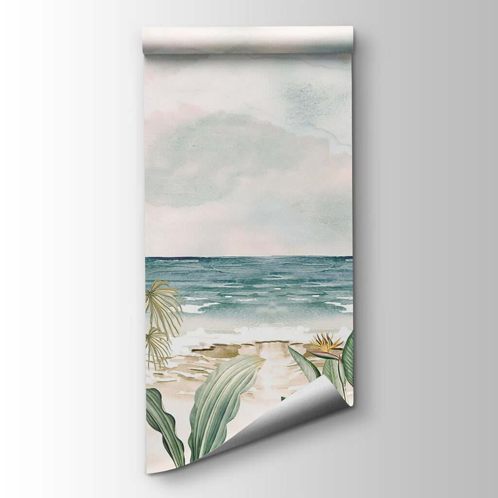 Green leaves, sea coast — product view
