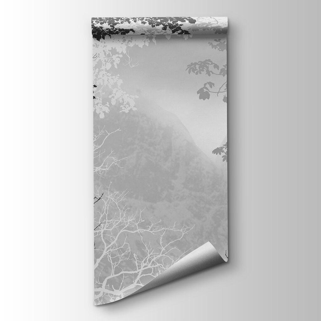 Branches frame grey mist — product view