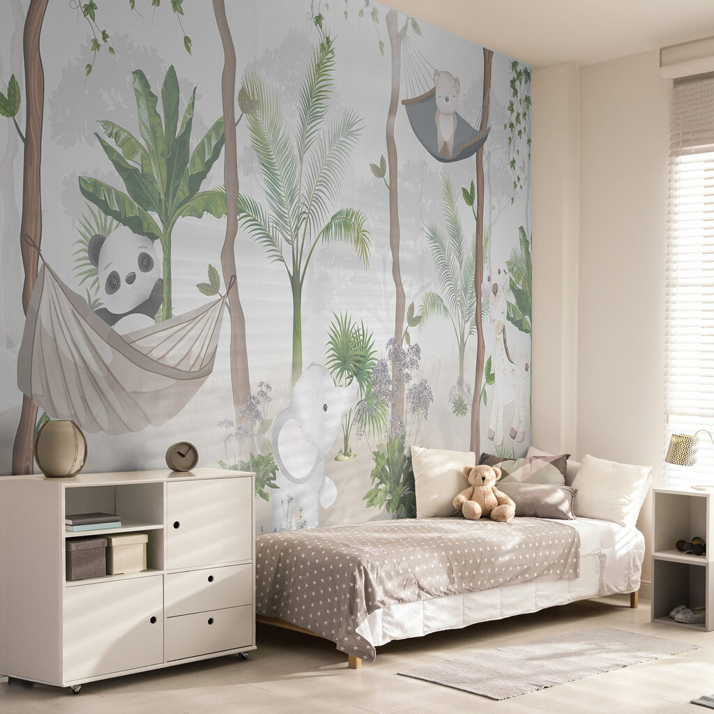 Animals resting in hammocks — interior 4