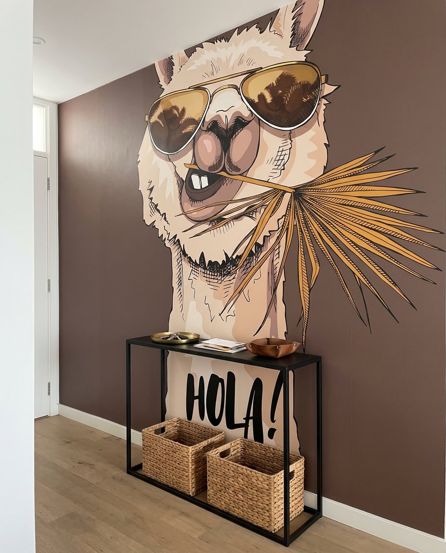 Llama wearing sunglasses — interior 3