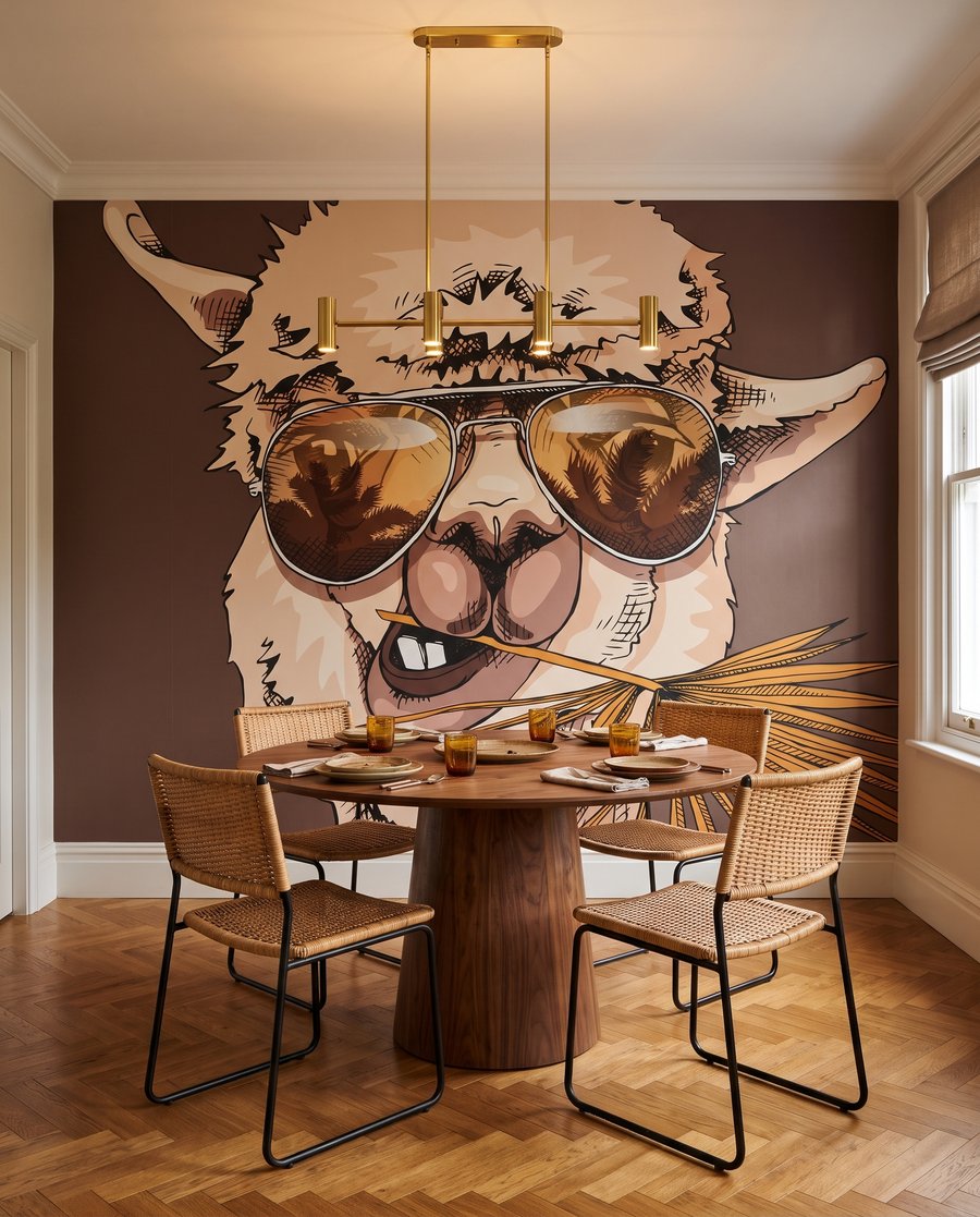 Llama wearing sunglasses — interior 4