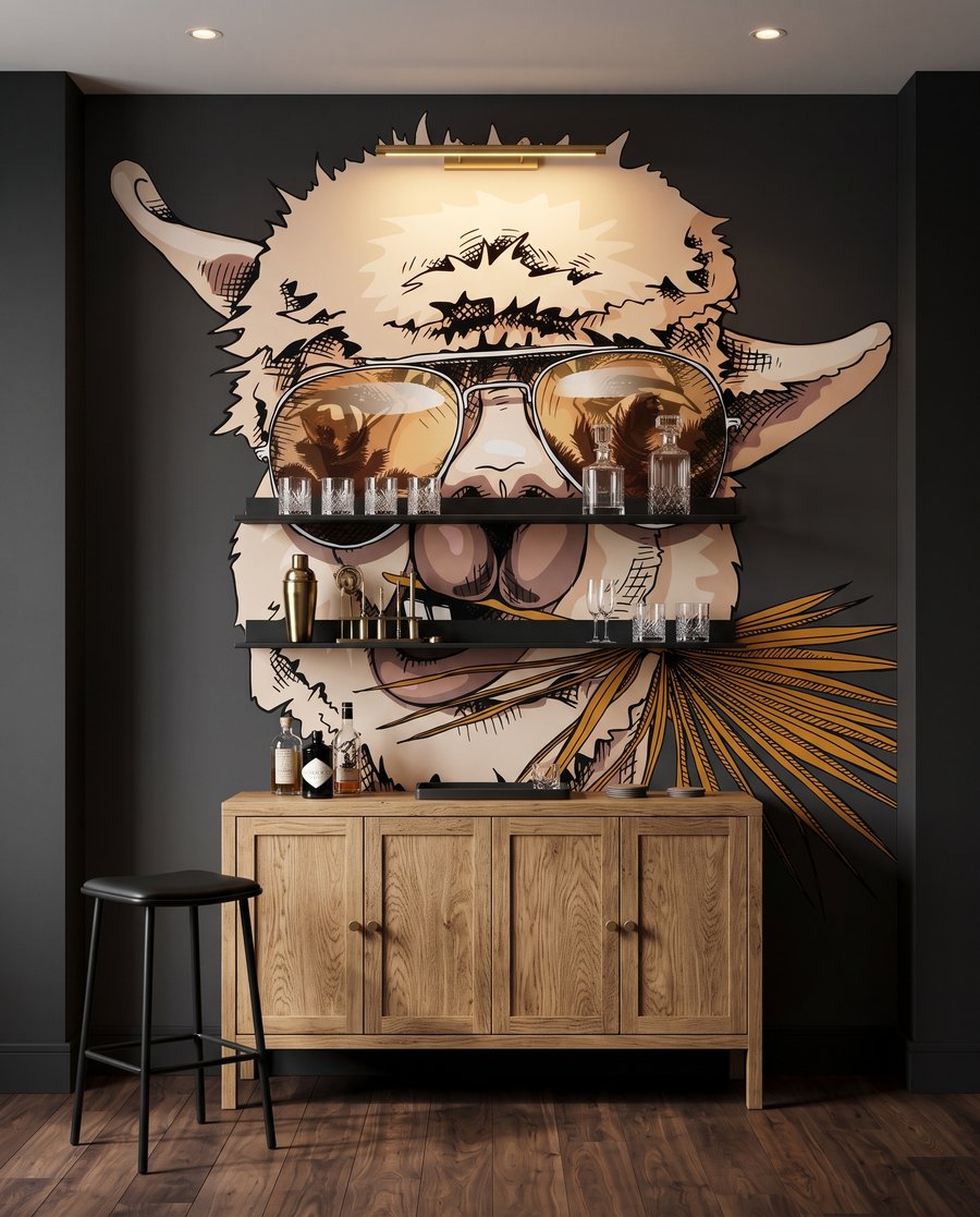 Llama in Shades — interior 3