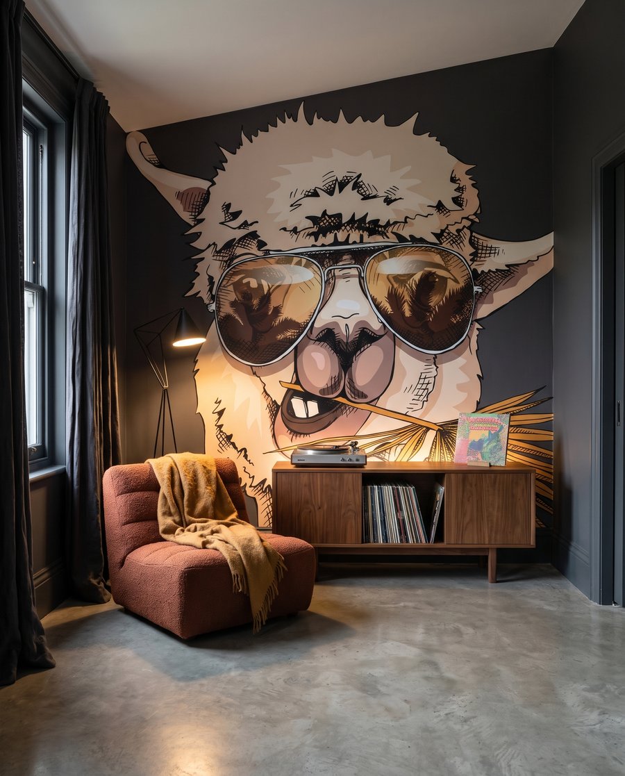 Llama in Shades — interior 5
