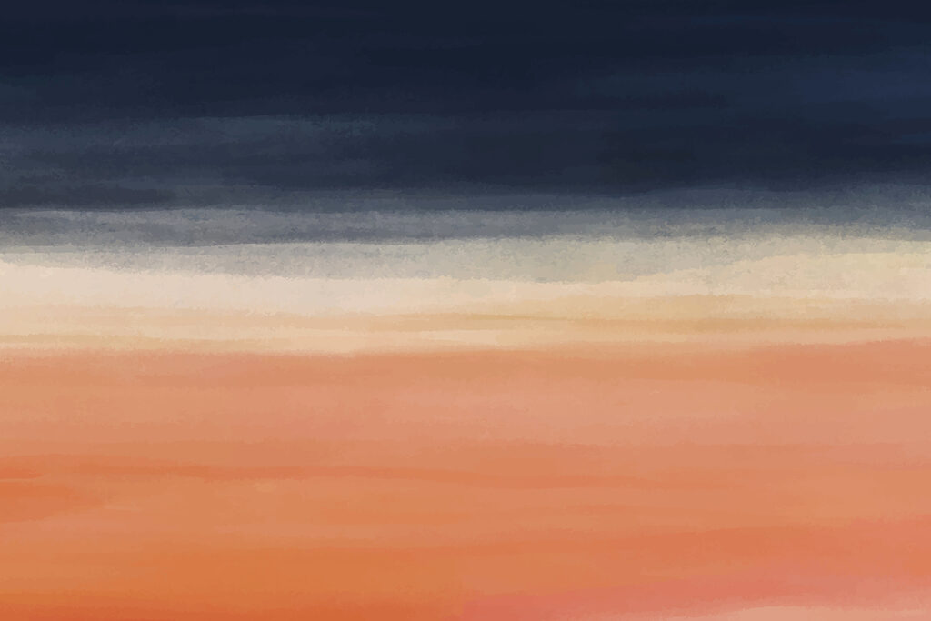 Paint bands at dusk — full design