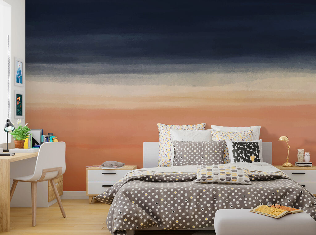 Paint bands at dusk — interior 2