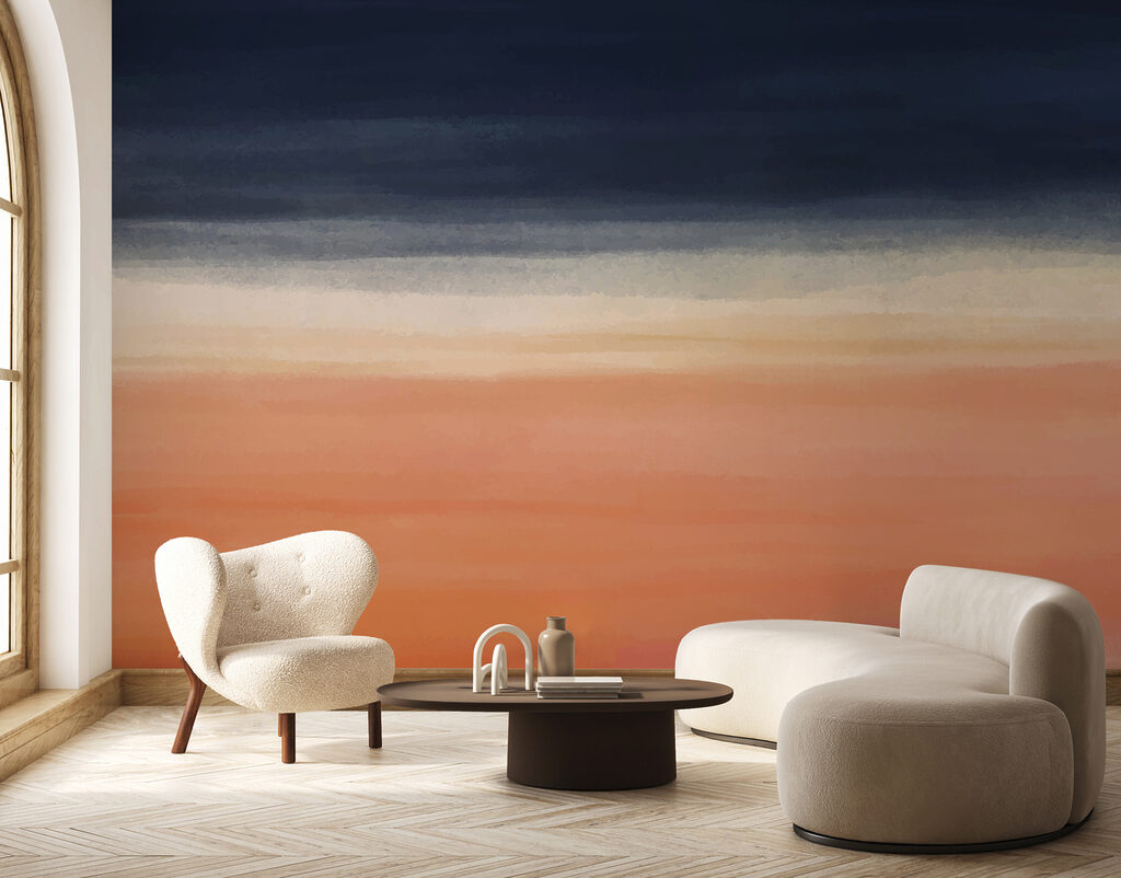 Paint bands at dusk — interior 3